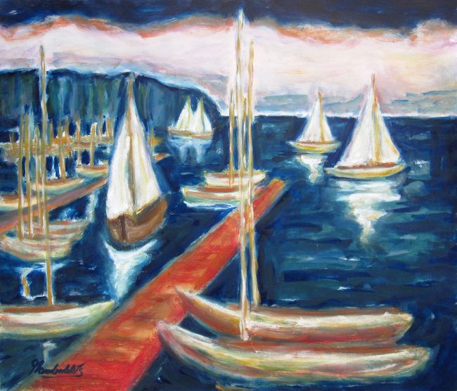 Absegeln,Öl auf Leinwand, 2011, 60 x 70 cm