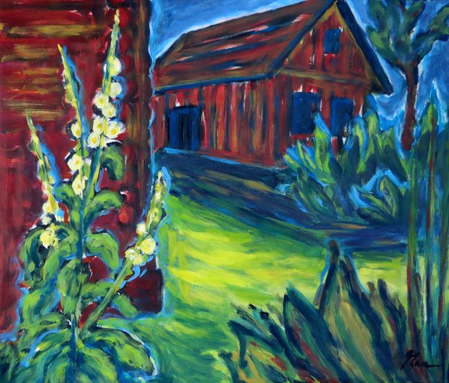 Alexandrowka im Sommer, Öl auf Leinwand, 2014, 60 x 70 cm