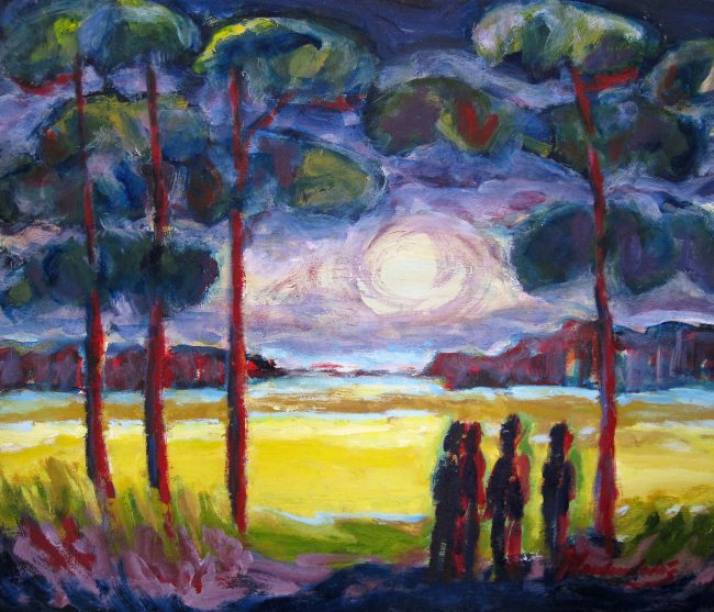 Der Auen Farbenpracht Öl auf LW, 50 x 60