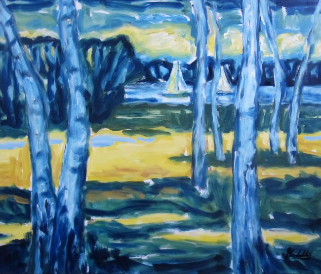 Stille Begleiter, Öl auf LW, 2015, 80 x 95