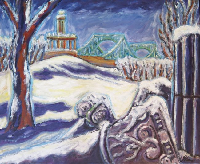 Stilles Arkardien, Öl auf Leinwand, 2018, 70 x 85 cm (2)