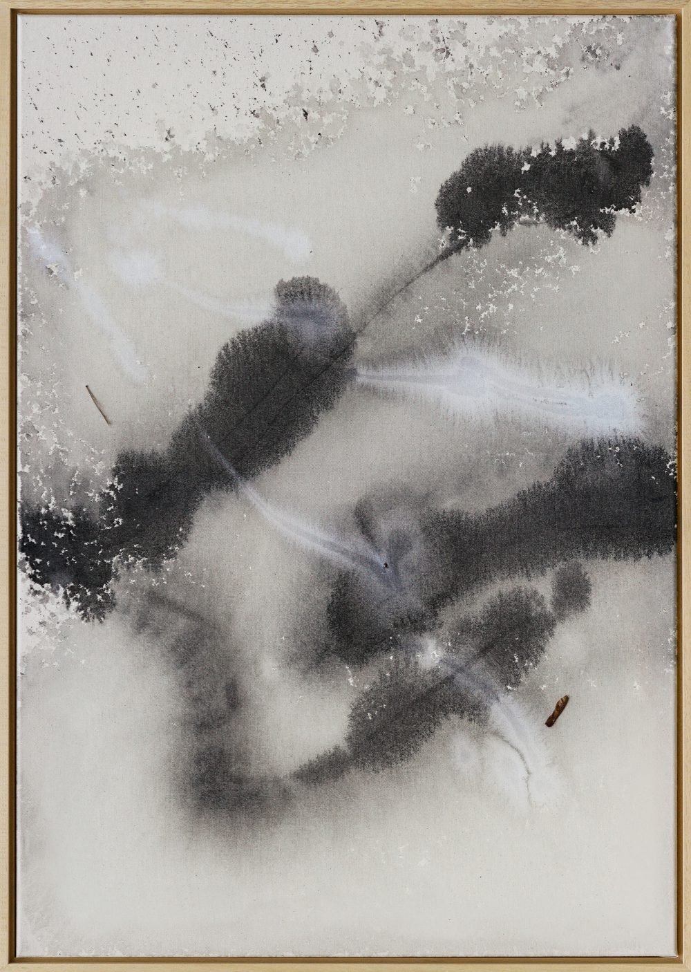 Unvermeidlich Mischtechnik auf Nessel 2020 100x70cm low