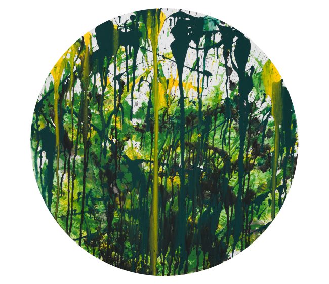 Wildnis Acryl auf Leinwand 2020 Ø75cm low