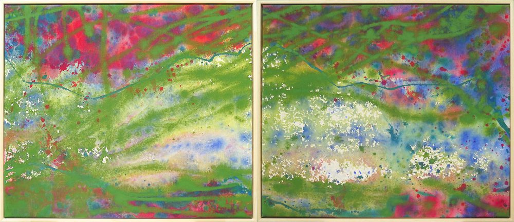 Traume, wie wenn Fruhlingssonne aus dem Schnee die Blüten küsst, Acryl u…-1